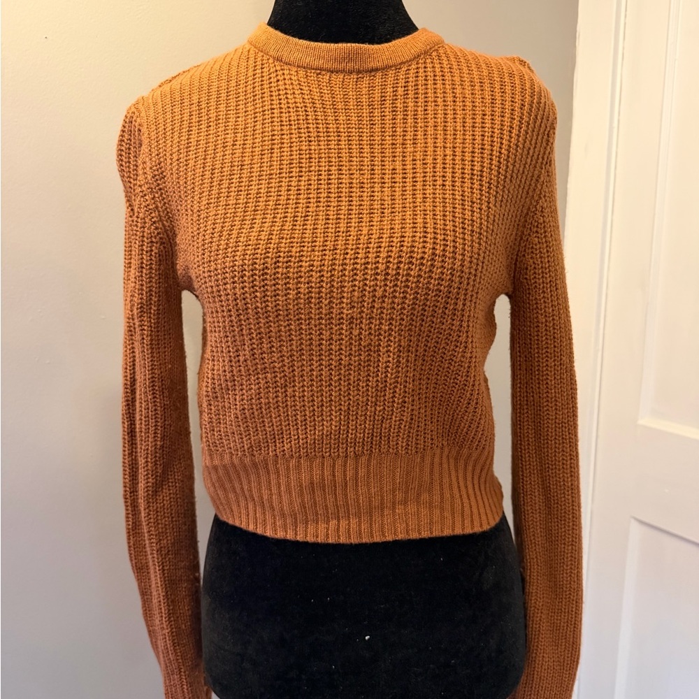 Lulu's Warm Cinnamon Knit Pullover